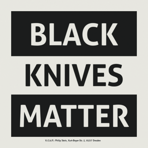 Aufkleber | Black Knives Matter| 80 Stück